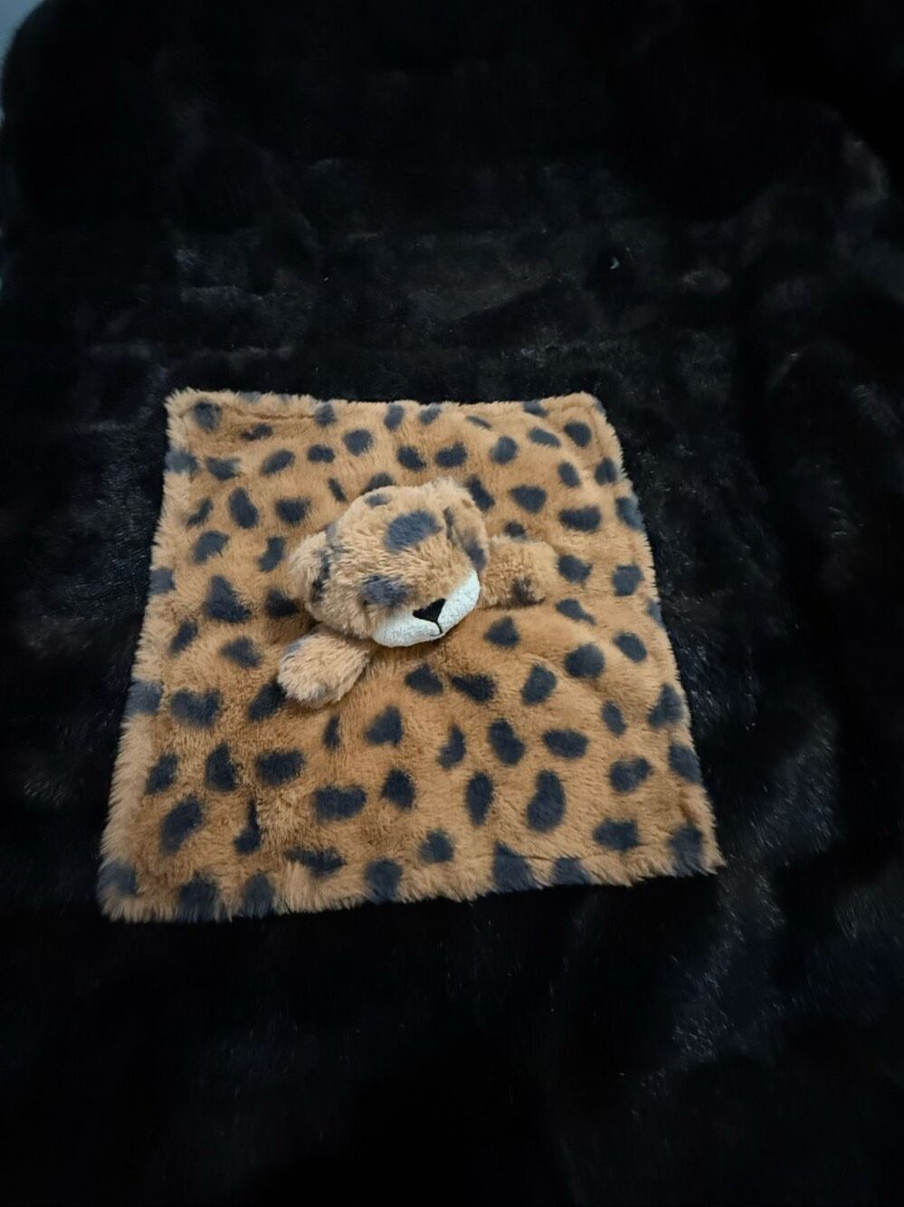 Gerber Baby Lovey Neutral Cheetah Security Blanket 12x12